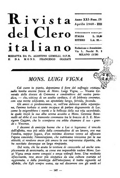 La rivista del clero italiano