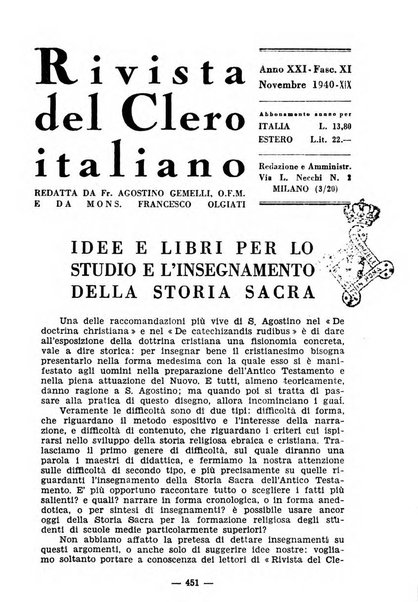 La rivista del clero italiano