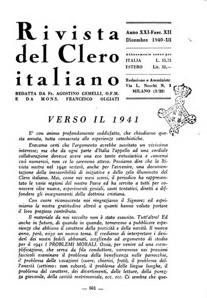 La rivista del clero italiano