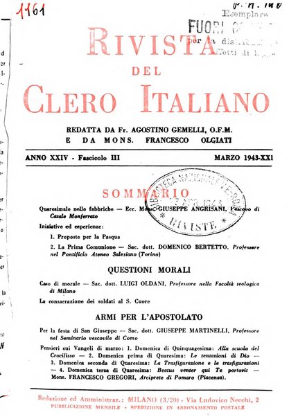 La rivista del clero italiano