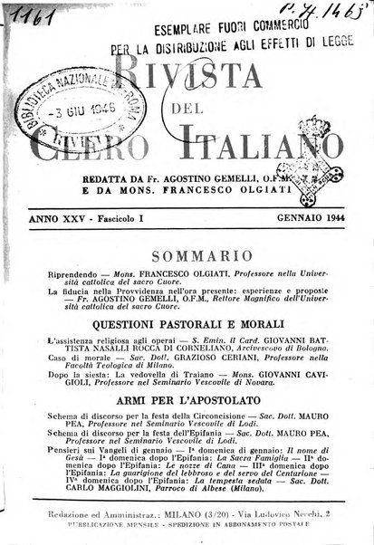 La rivista del clero italiano