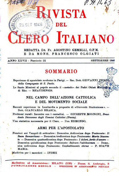 La rivista del clero italiano