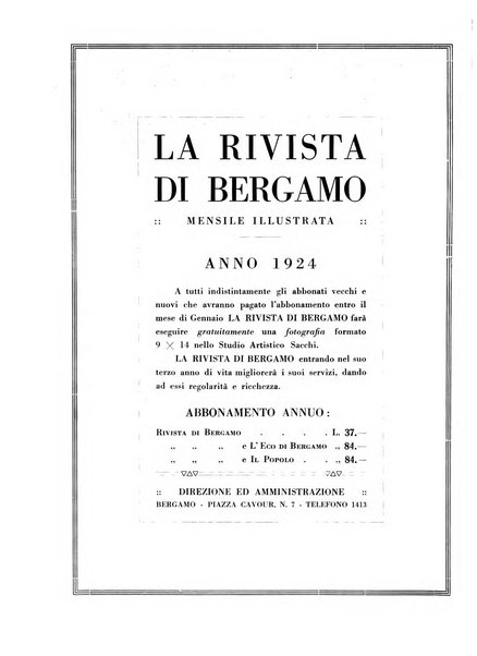 La rivista di Bergamo mensile illustrata