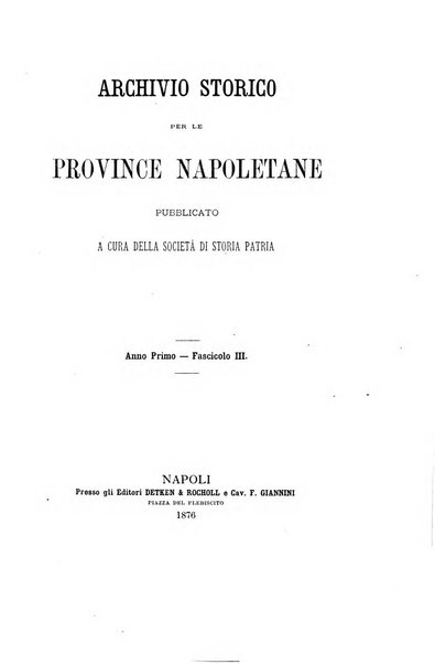 Archivio storico per le province napoletane