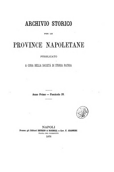 Archivio storico per le province napoletane