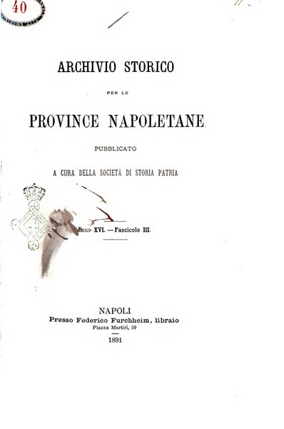 Archivio storico per le province napoletane