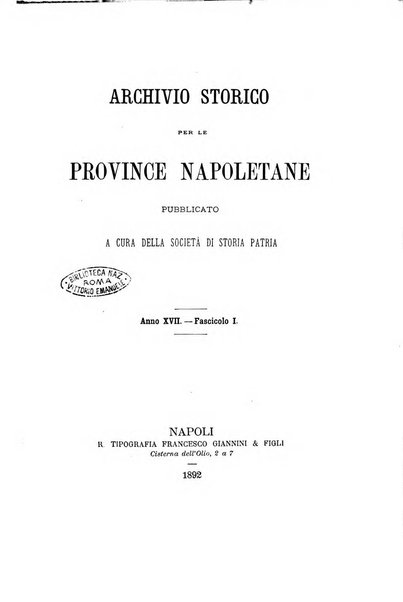 Archivio storico per le province napoletane