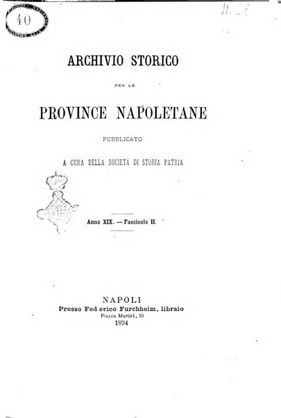 Archivio storico per le province napoletane