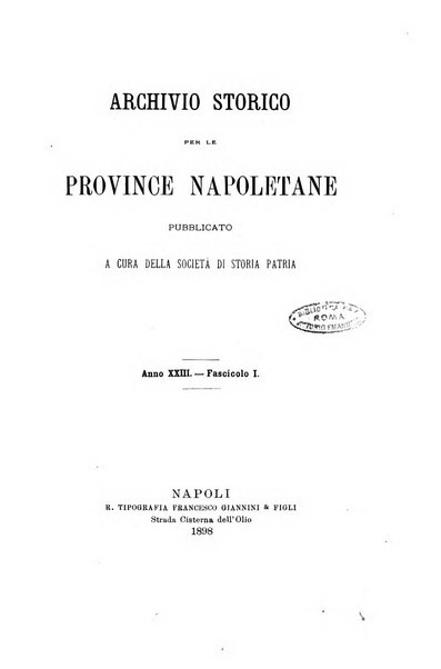 Archivio storico per le province napoletane