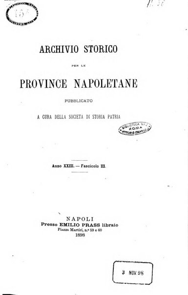 Archivio storico per le province napoletane