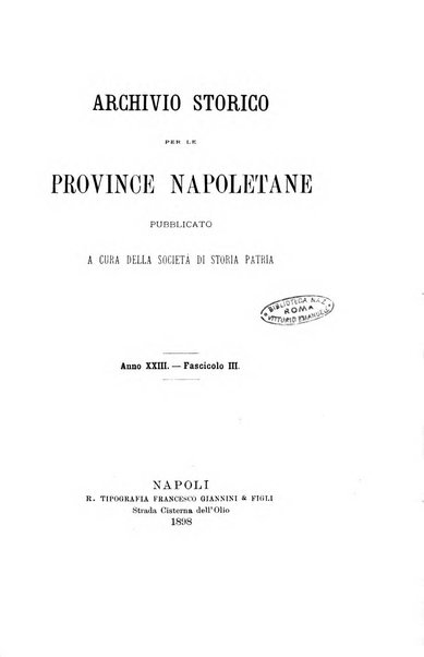 Archivio storico per le province napoletane