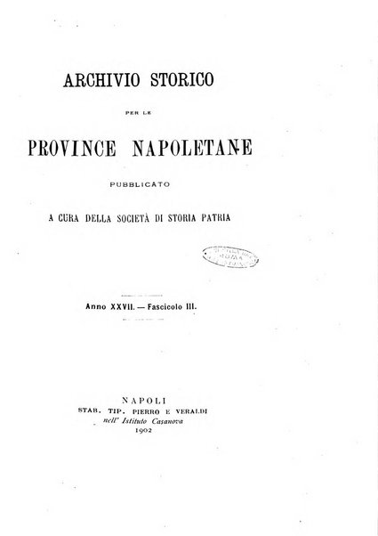 Archivio storico per le province napoletane