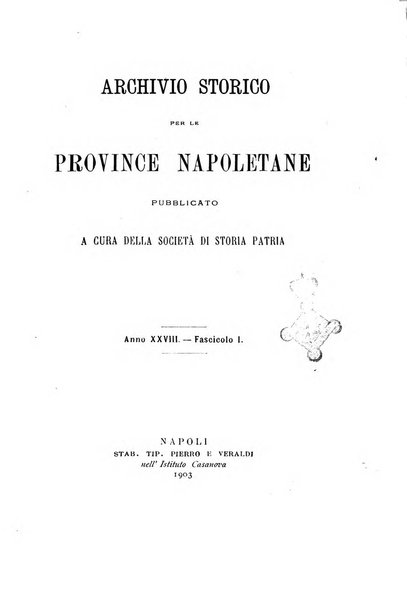 Archivio storico per le province napoletane