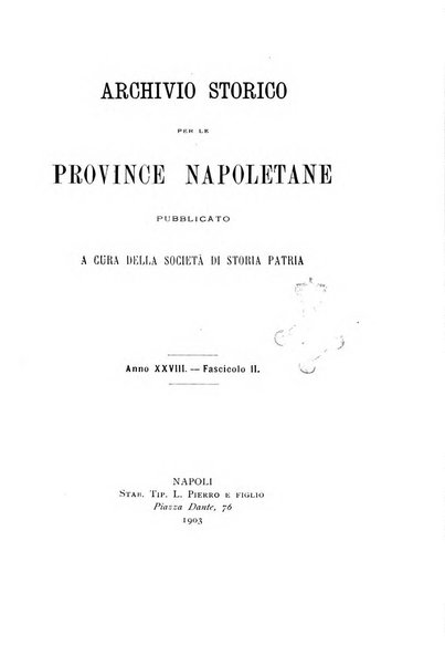 Archivio storico per le province napoletane