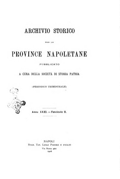 Archivio storico per le province napoletane