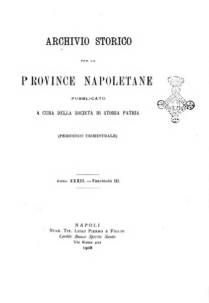 Archivio storico per le province napoletane