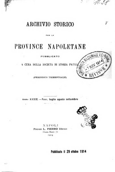 Archivio storico per le province napoletane