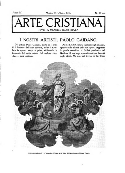 Arte cristiana rivista mensile illustrata