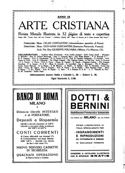 Arte cristiana rivista mensile illustrata