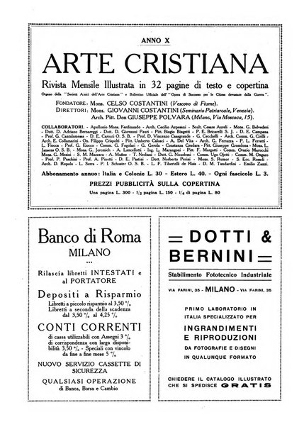 Arte cristiana rivista mensile illustrata