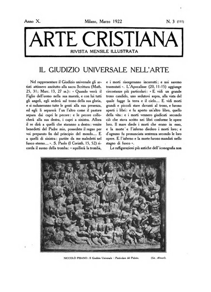 Arte cristiana rivista mensile illustrata