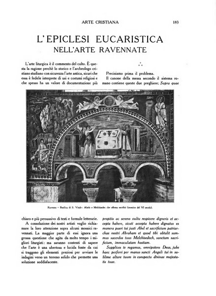 Arte cristiana rivista mensile illustrata