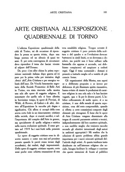 Arte cristiana rivista mensile illustrata