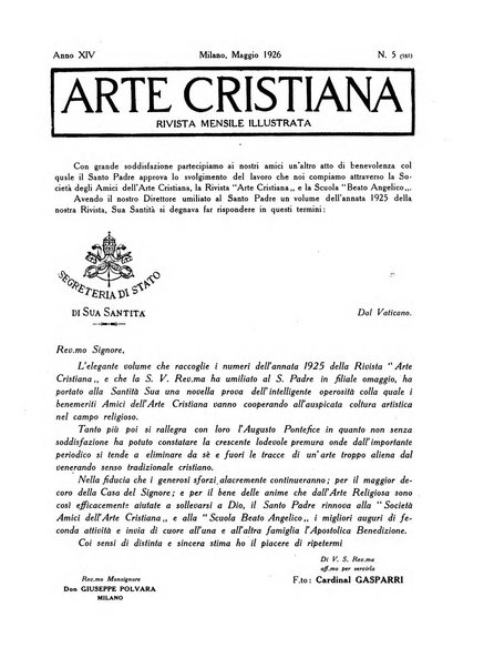 Arte cristiana rivista mensile illustrata