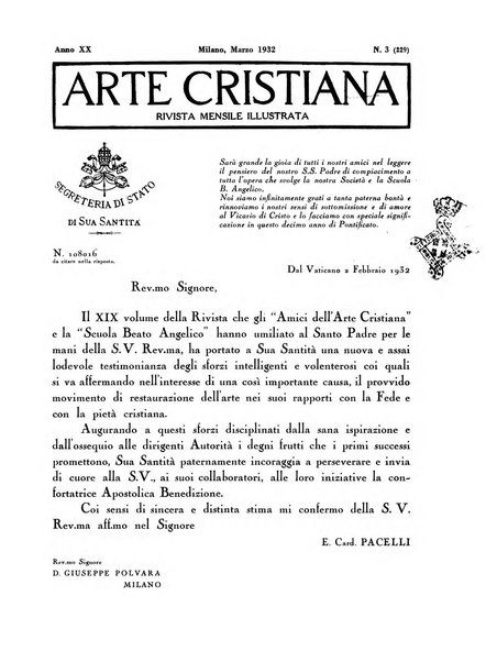 Arte cristiana rivista mensile illustrata