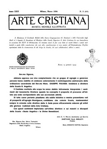 Arte cristiana rivista mensile illustrata