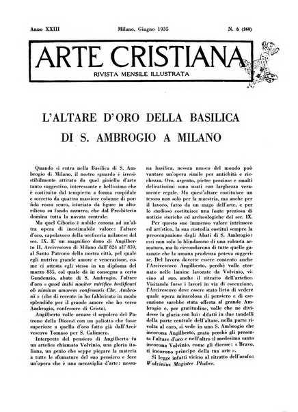 Arte cristiana rivista mensile illustrata