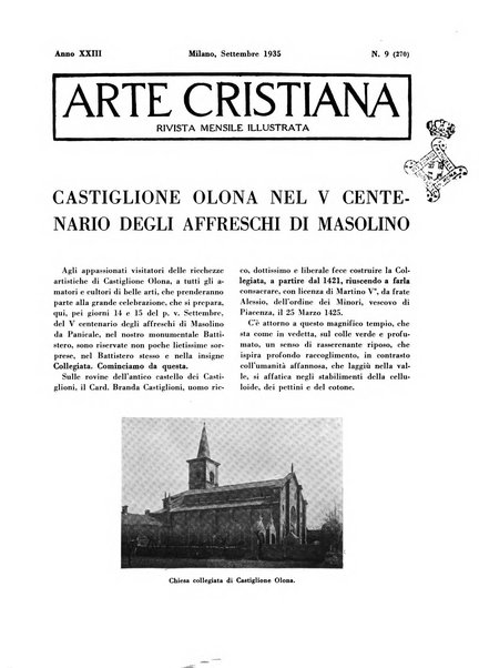 Arte cristiana rivista mensile illustrata