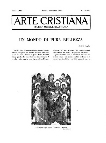 Arte cristiana rivista mensile illustrata