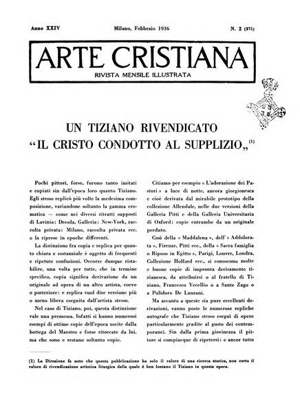 Arte cristiana rivista mensile illustrata