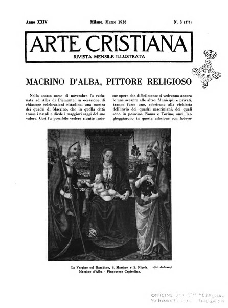 Arte cristiana rivista mensile illustrata