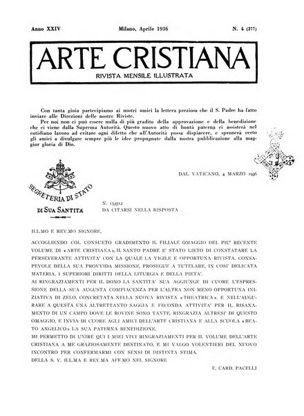 Arte cristiana rivista mensile illustrata