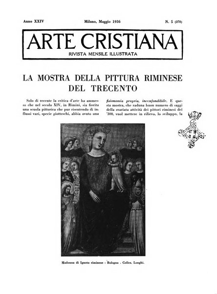 Arte cristiana rivista mensile illustrata