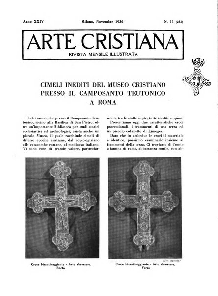 Arte cristiana rivista mensile illustrata