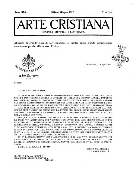 Arte cristiana rivista mensile illustrata