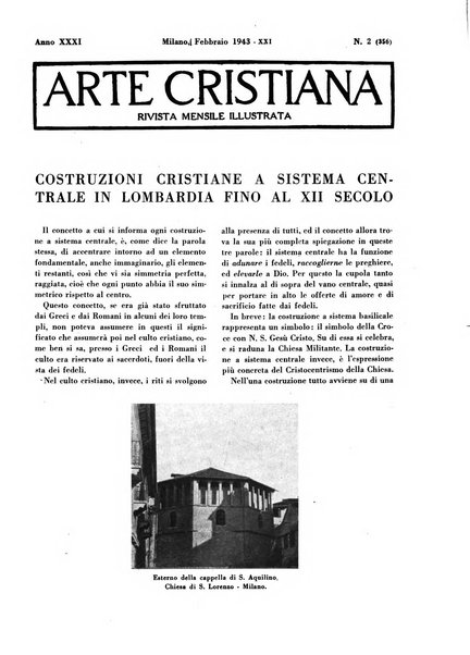 Arte cristiana rivista mensile illustrata