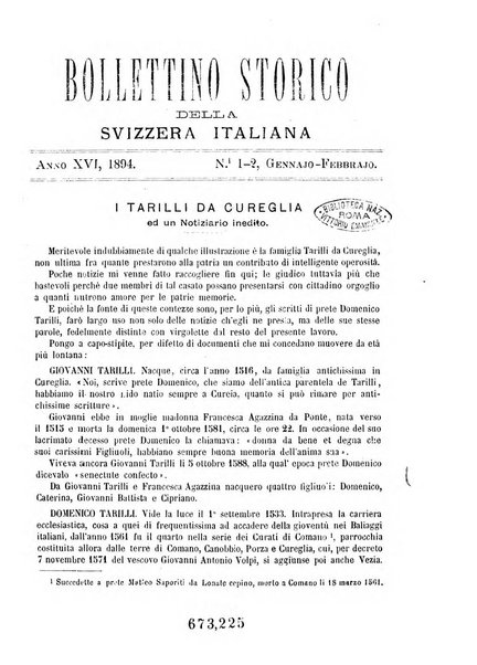 Bollettino storico della Svizzera italiana