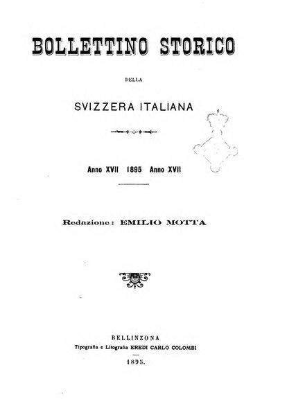 Bollettino storico della Svizzera italiana