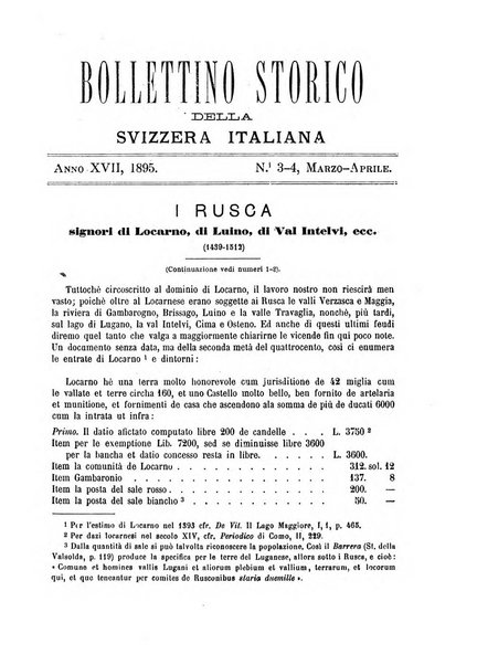 Bollettino storico della Svizzera italiana