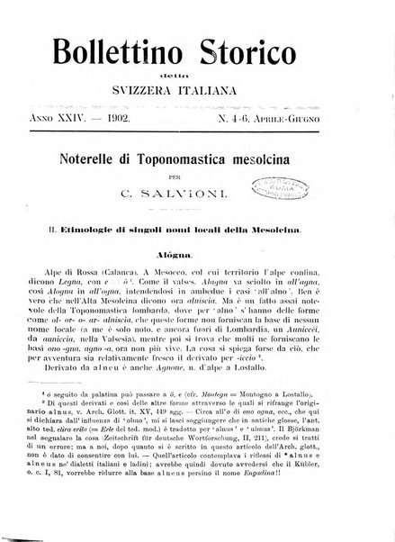 Bollettino storico della Svizzera italiana