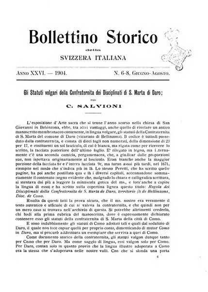 Bollettino storico della Svizzera italiana