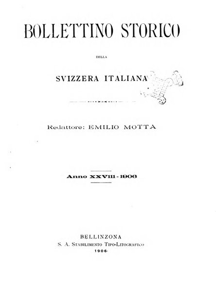 Bollettino storico della Svizzera italiana