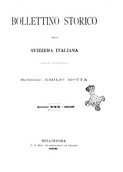 Bollettino storico della Svizzera italiana