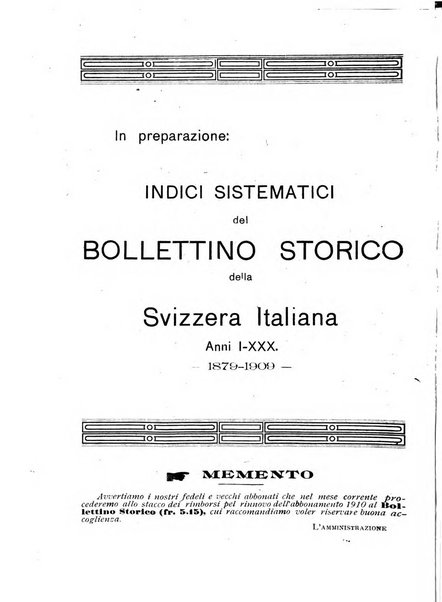 Bollettino storico della Svizzera italiana