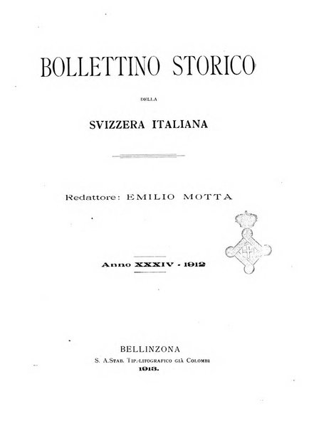 Bollettino storico della Svizzera italiana