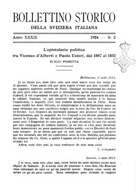 Bollettino storico della Svizzera italiana